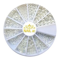 네일룸 네일 스톤파츠 세트, 007 진주 스톤, 1개