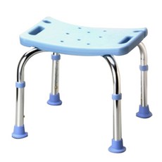 페어원 샤워기 걸이식 일반형 실버 목욕의자 SB-12, 라이트블루(SB-12LB), 1개
