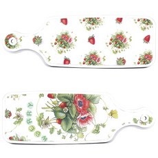 Loem Design 盛菜砧板 2入 野草莓圖案組, 野草莓圖案,草莓圖案, 1套