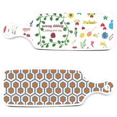 ROEM DESIGN 上菜砧板 2入 閃亮圖案組, 閃亮圖案, 快樂, 1套