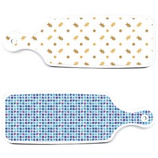 Roem Design 上菜砧板 2件組 藍磚圖案, 藍磚, 餅乾, 1套