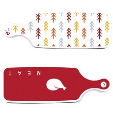 Roem Design 上菜砧板 2入 肉紅色組, 肉紅色, 松木白, 1套