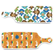 ROEM DESIGN 上菜砧板 2入 兔子2號套組, 兔子2, 猴子, 1套