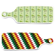 Roem Design 上菜砧板 2入 5色鑽石圖案組, 5色鑽石圖案, 綠玫瑰, 1套