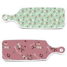Roem Design 上菜砧板 2件組 紫色藝術夾套組, 紫色藝術夾 + 翡色櫻桃, 1套