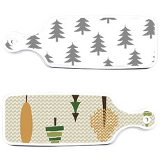 Roem Design 上菜砧板 2件組 森林圖案2, 森林圖案2, 森林圖案3, 1套