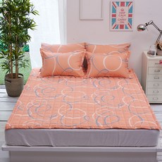 milk design 流線圖案涼爽人造絲薄墊, 橘子