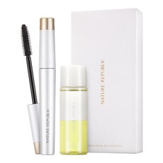NATURE REPUBLIC 人參真絲睫毛膏 6g + 卸妝液 30ml, 混色, 1套