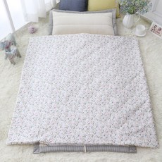 보떼하우스 프리미엄 사계절 일체형 낮잠이불 마이크로화이버 베갯솜 포함, 샤일로 화이트