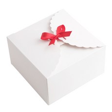 Bom91 韓國製 SW 蕾絲包裝盒 大, 白色, 10個