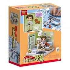 미미 리틀미미 리틀준의 거실(85538) 유아 유치원 남아 선물 토이 여아 어린이집 완구 장난감, 혼합색상, 1개