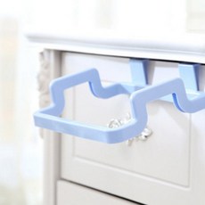 블럭마트 쓰레기 비닐봉지 행주걸이, 블루, 3개