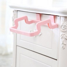 블럭마트 쓰레기 비닐봉지 행주걸이, 핑크, 3개