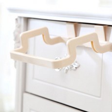 블럭마트 쓰레기 비닐봉지 행주걸이, 아이보리, 3개