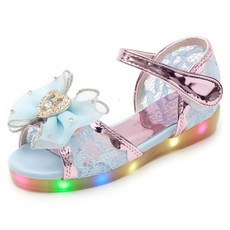 MAMITREE 女童熊貓LED涼鞋