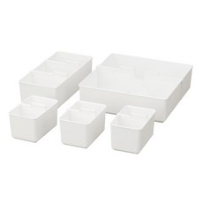 inomata 抽屜收納盒 2951 5p 套組, 單色, 5個