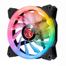 RAIJINTEK 시스템 쿨러 IRIS 12 RAINBOW RGB 256, 1개