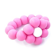 AGAFURA 花朵造型串珠固齒器 適用3個月以上, A003, 1組