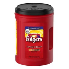 Folgers 經典烘焙咖啡粉, 1.44kg, 1罐