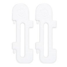 iFam 嵌入式安全門板連接板 白色 2入