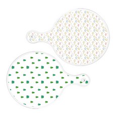 ROEM DESIGN 圓形上菜砧板 2入 粉彩夜空組, 粉彩夜空, 松樹圖案, 1套