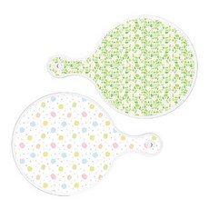 Roem Design 圓形上菜砧板 2件組 綠色磁磚套組, 綠色磁磚, 馬卡龍, 1套