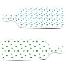 ROEM DESIGN 上菜砧板 2件組 松樹圖案套組, 松樹圖案, 芭蕾, 1套