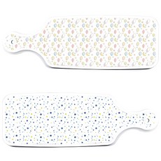 Loem Design 上菜砧板 2件組 藍色星星套組, 藍色星星, 粉彩夜空, 1套