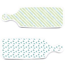 Loem Design 上菜砧板 2入 芭蕾組, 芭蕾, 藍白色斜紋, 1套