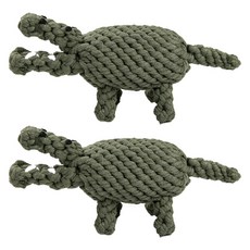 DING DONG PET 寵物毛線鱷魚玩具 25*10cm, 混色, 2份