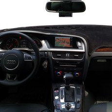 Urbain Class 旗艦 Chamude 麂皮儀表板避光墊 黑色 + 黑色, 現代, Genesis 2014年~2015年(無中央/有HUD)