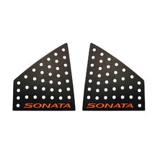 엑스원 Ver2 UNIQUE 레터링 스포츠 플레이트 판넬 블랙 레터링 레드, 현대 NF쏘나타