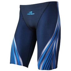 PROTECH 男款印花五分泳褲 MXW0493-BLU