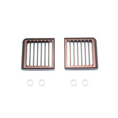 GPM HEADLIGHT ASSEMBLY VERTICAL BRUSH GUARD GPM ALUMINUM 6p RC카 바디부품 RC1636, BR, 1세트