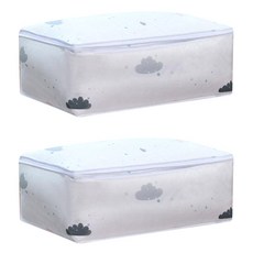 마켓감성 EVA 패턴 옷이불 정리가방, 구름, L(57 x 40 x 22 cm), 2개