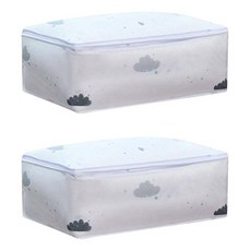 Market Emotion EVA 圖案衣服羽絨被收納袋 S, 雲朵款, 2個