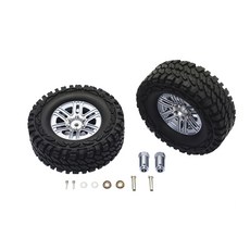 鋁製輪輞帶帶輪胎+螺絲零件 RC 21mm 12入, GS, 1套