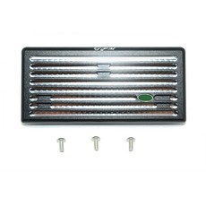 TRAXXAS TRX4 鋁合金前格柵適用於 TRX4 Defender 5p RC 車身零件 RC1640, BK, 1套