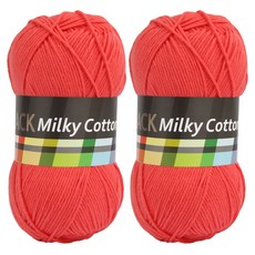 brandyarn Milky Cotton Black棉質混紡編織紗線, 11 Mambo, 2捆