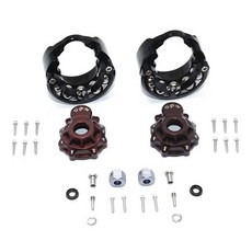 鋼球輪座+鋁合金六角輪座 6mm 30入組, BK, 1套