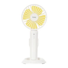 이노크아든 프리미엄 핸디 선풍기, IAWY-I9, 화이트옐로우