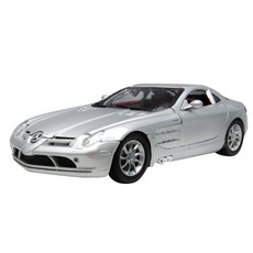 MOTOR MAX 1/24奔馳SLR邁凱倫塑料模型車銀, 1個