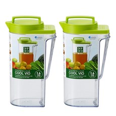 Asvel 冰箱水瓶 8215 2p, 綠色, 1.6L