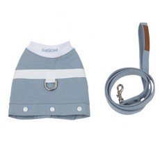 다솜 반려견 야구 점퍼 하네스 세트 S, sky blue, 1세트
