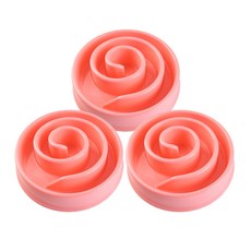 바이셀 반려견 슬로우 급식기 달팽이, 핑크, 3개