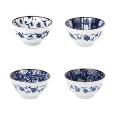 블루아망떼 공기 4p, 혼합색상, 1세트