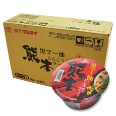 마루타이 돈코츠 쿠마모토 컵라면 76g, 12개