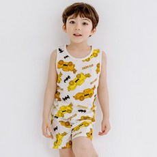 유니프랜드 남아용 베트카 민소매 실내복 상하의세트