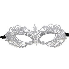 PARTY COSTUME 蕾絲面具 46, 銀色