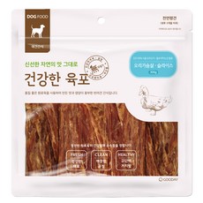 굿데이 강아지 건강한 육포, 오리가슴살 슬라이스, 300g, 1개